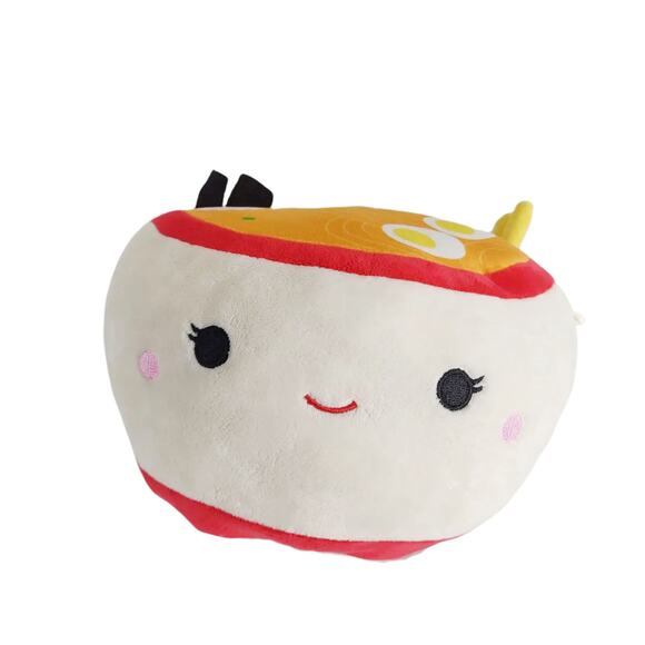 Kellytoy Squishmallows 8" Raisy the Ramen Noodle Bowl 2021 Snack Foodie Squad - Picture 1 of 7